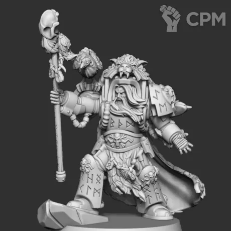 Описание картинки Njal Stormcaller альт от Лаборатория хаоса по цене 300руб | Свободный Рынок Миниатюр - СРМ