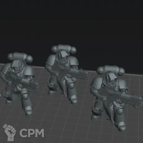 Описание картинки Hellblaster Squad DA от Laboratory of Chaos по цене 365руб | Свободный Рынок Миниатюр - СРМ