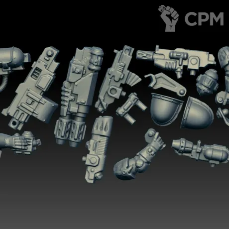 Описание картинки Gunner from Heresy (Scan) от AxeL's Forge по цене 225руб | Свободный Рынок Миниатюр - СРМ