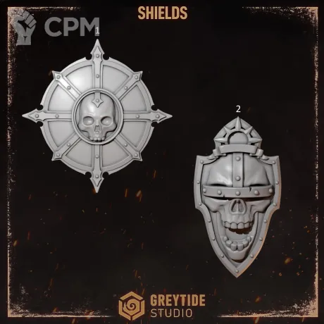 Описание картинки Shield Legion of the Damned (Cursed company 2, 1 битц) от Dr. Printicus по цене 60руб | Свободный Рынок Миниатюр - СРМ