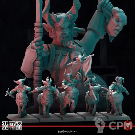 Описание картинки Centaurs от Manufactorum76 по цене 2 100руб | Свободный Рынок Миниатюр - СРМ