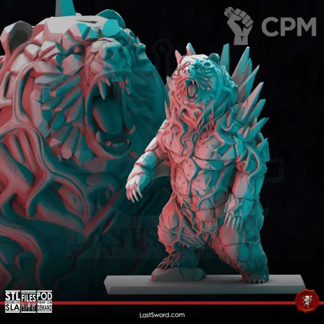 Описание картинки Elemental Bear от Manufactorum76 по цене 3 000руб | Свободный Рынок Миниатюр - СРМ
