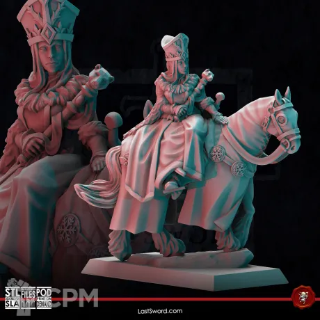 Описание картинки Kislev Zarina on horse от Recruiter по цене 500руб | Свободный Рынок Миниатюр - СРМ