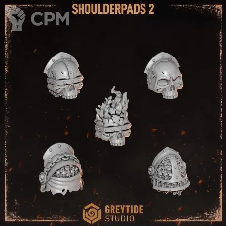 Описание картинки Shoulderpads 2 Legion of the Damned от Dr. Printicus по цене 150руб | Свободный Рынок Миниатюр - СРМ