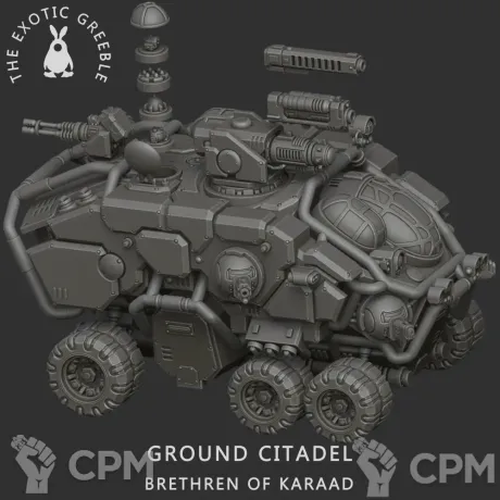Описание картинки Hekaton Land Fortress от Studio Cockatoo по цене 3 000руб | Свободный Рынок Миниатюр - СРМ