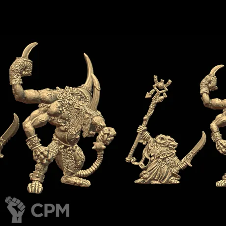 Описание картинки Grey Seer Thanquol and Boneripper 4th Ed от 3Д-Печка по цене 500руб | Свободный Рынок Миниатюр - СРМ