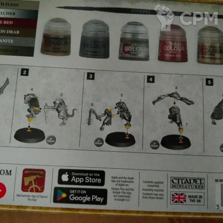 Описание картинки Skaven Paint Set (без скавенов, читайте описание)) от Donimo по цене 2 200руб | Свободный Рынок Миниатюр - СРМ