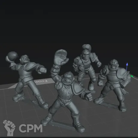 Описание картинки Human Team от 3Д-Печка по цене 500руб | Свободный Рынок Миниатюр - СРМ