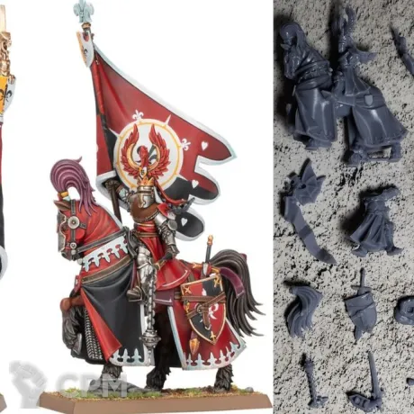 Описание картинки Battle Standard Bearer Mounted and on Foot от 3Д-Печка по цене 750руб | Свободный Рынок Миниатюр - СРМ