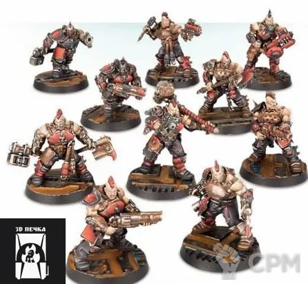 Описание картинки Goliath Gang от 3Д-Печка по цене 1 200руб | Свободный Рынок Миниатюр - СРМ