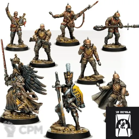 Описание картинки Prussian Stosstruppen Warband (скан) от 3Д-Печка по цене 900руб | Свободный Рынок Миниатюр - СРМ