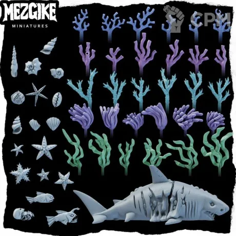 Описание картинки Corals and critters accessories pack от 3Д-Печка по цене 550руб | Свободный Рынок Миниатюр - СРМ