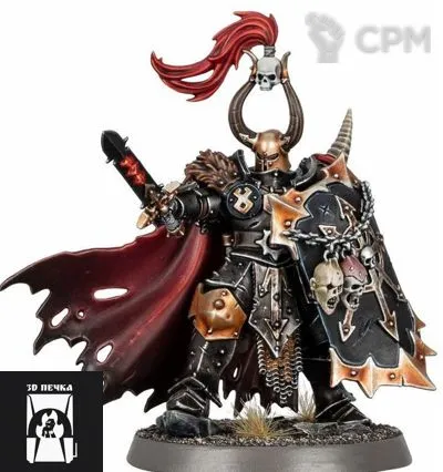 Описание картинки Exalted Hero of Chaos от 3Д-Печка по цене 300руб | Свободный Рынок Миниатюр - СРМ