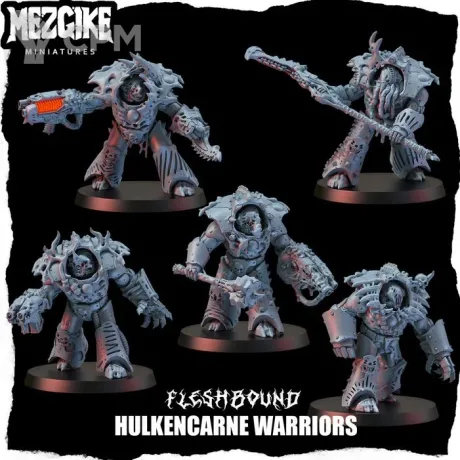 Описание картинки Hulkencarne Warriors от 3Д-Печка по цене 1 200руб | Свободный Рынок Миниатюр - СРМ
