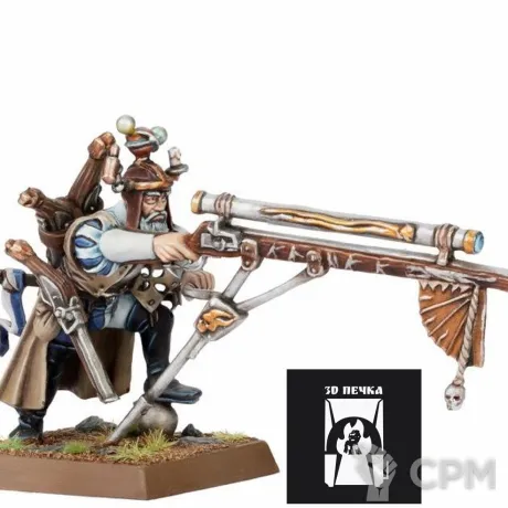 Описание картинки Empire Engineer with Hochland Long Rifle от 3Д-Печка по цене 400руб | Свободный Рынок Миниатюр - СРМ