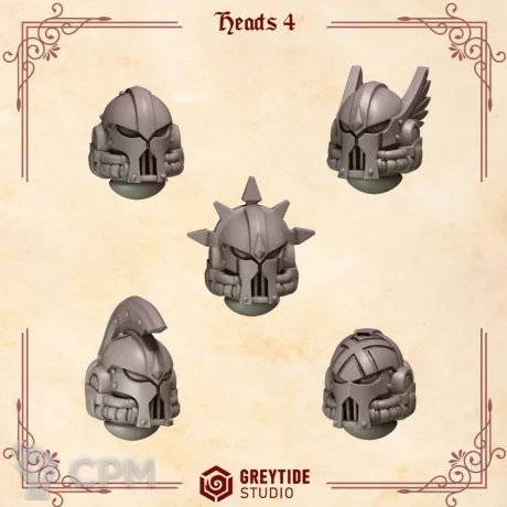 Описание картинки Crimson Lords: Heads 4 от 3Д-Печка по цене 150руб | Свободный Рынок Миниатюр - СРМ