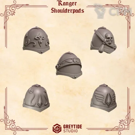 Описание картинки Crimson Lords: Ranger Shoulder от 3Д-Печка по цене 150руб | Свободный Рынок Миниатюр - СРМ