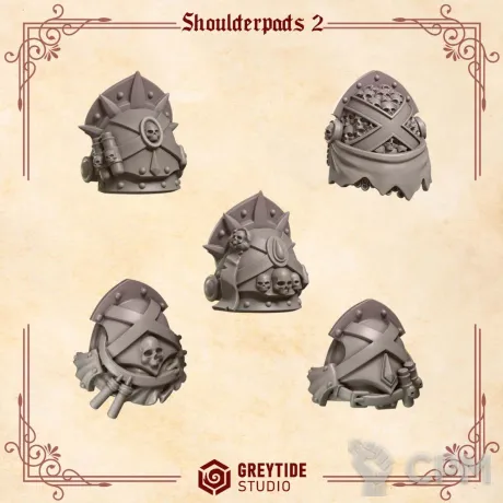 Описание картинки Crimson Lords: Shoulder 2 от 3Д-Печка по цене 150руб | Свободный Рынок Миниатюр - СРМ