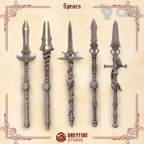 Описание картинки Crimson Lords: Spears от 3Д-Печка по цене 350руб | Свободный Рынок Миниатюр - СРМ