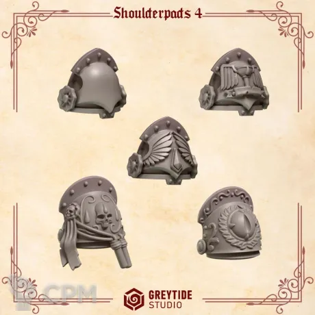 Описание картинки Crimson Lords: Shoulder 4 от 3Д-Печка по цене 150руб | Свободный Рынок Миниатюр - СРМ