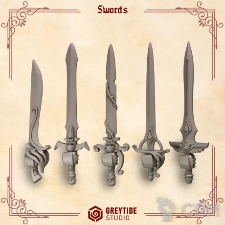 Описание картинки Crimson Lords: Sword от 3Д-Печка по цене 250руб | Свободный Рынок Миниатюр - СРМ
