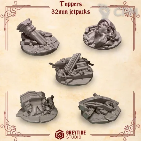 Описание картинки Crimson Lords: Topper 32 мм Jump Pack от 3Д-Печка по цене 500руб | Свободный Рынок Миниатюр - СРМ