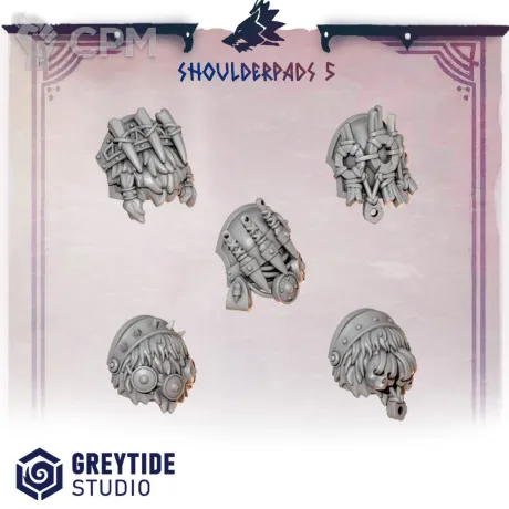 Описание картинки Primal Hounds: Shoulderpads 5 от 3Д-Печка по цене 150руб | Свободный Рынок Миниатюр - СРМ