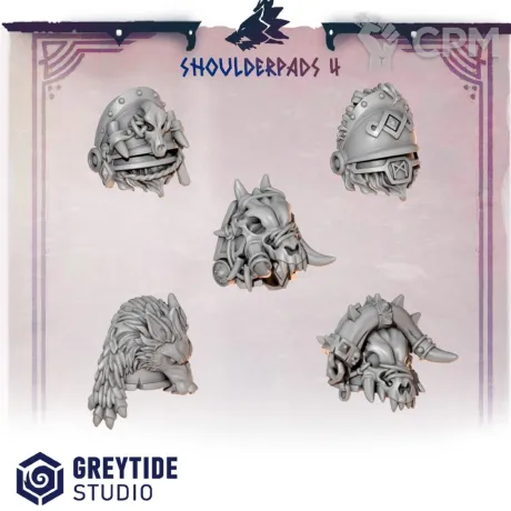 Описание картинки Primal Hounds: Shoulderpads 4 от 3Д-Печка по цене 150руб | Свободный Рынок Миниатюр - СРМ