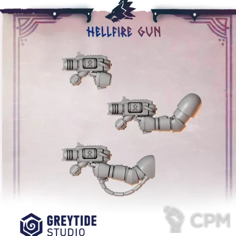 Описание картинки Primal Hounds: Hellfire Gun от 3Д-Печка по цене 150руб | Свободный Рынок Миниатюр - СРМ