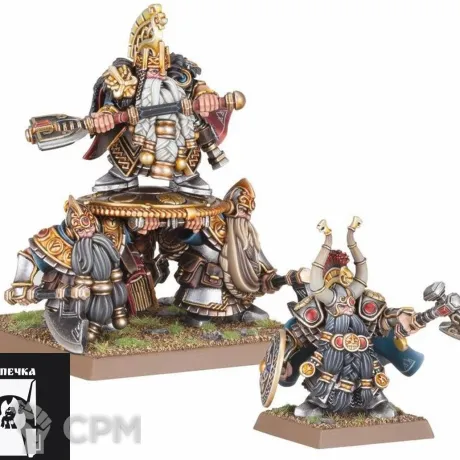 Описание картинки Dwarf Lords with Shieldbearers от 3Д-Печка по цене 500руб | Свободный Рынок Миниатюр - СРМ
