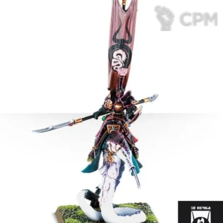 Описание картинки Chaos Lord on Steed of Slaanesh от 3Д-Печка по цене 450руб | Свободный Рынок Миниатюр - СРМ