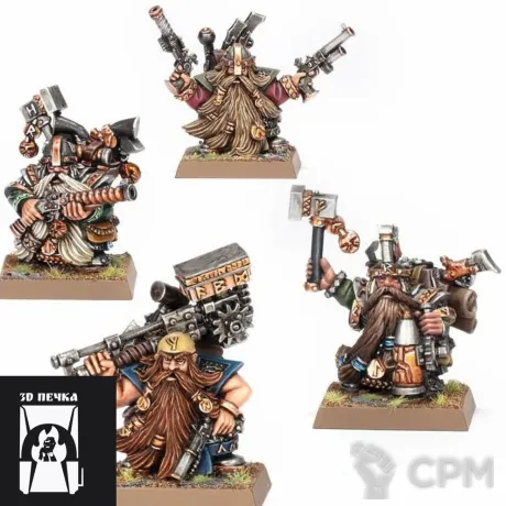 Описание картинки Dwarf Engineers от 3Д-Печка по цене 650руб | Свободный Рынок Миниатюр - СРМ