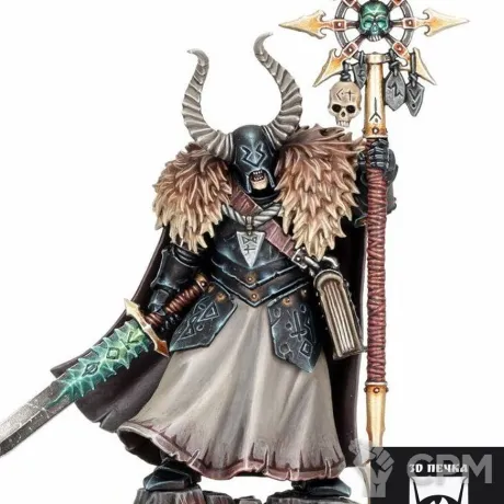 Описание картинки Chaos Sorcerer Lord от 3Д-Печка по цене 400руб | Свободный Рынок Миниатюр - СРМ