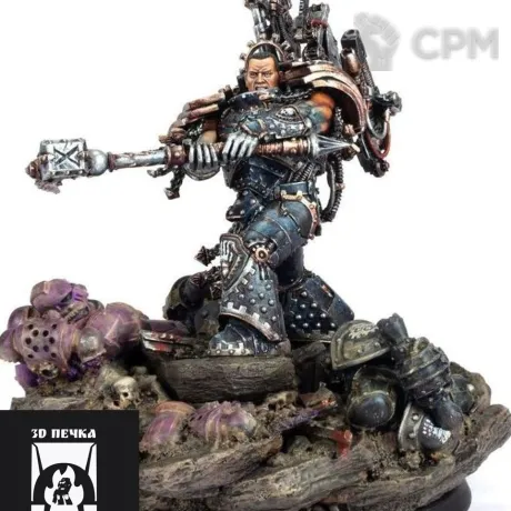 Описание картинки Ferrus Manus, Primarch of the Iron Hands Legion от 3Д-Печка по цене 1 100руб | Свободный Рынок Миниатюр - СРМ