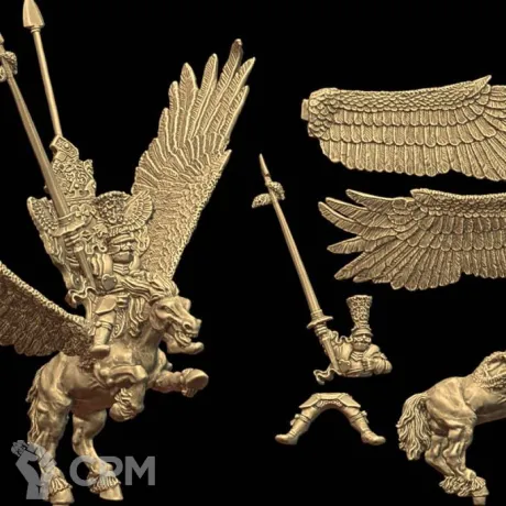 Описание картинки Hero Riding a Pegasus 4th Ed от 3Д-Печка по цене 500руб | Свободный Рынок Миниатюр - СРМ
