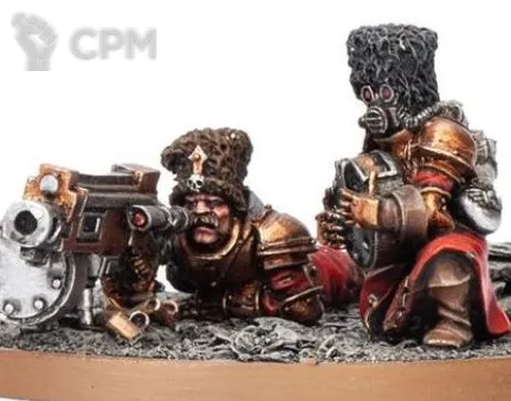 Описание картинки Vostroyans with Heavy Bolter от 3Д-Печка по цене 350руб | Свободный Рынок Миниатюр - СРМ