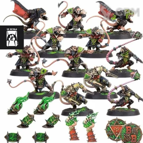 Описание картинки Skaven Blood Bowl Team – Skavenblight Scramblers от 3Д-Печка по цене 1 200руб | Свободный Рынок Миниатюр - СРМ