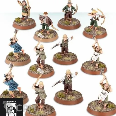 Описание картинки Hobbits archers and militia x19 от 3Д-Печка по цене 1 500руб | Свободный Рынок Миниатюр - СРМ
