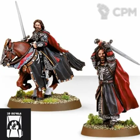 Описание картинки Aragorn (The Black Gate) от 3Д-Печка по цене 450руб | Свободный Рынок Миниатюр - СРМ