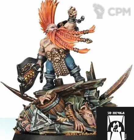 Описание картинки Gotrek Gurnisson от 3Д-Печка по цене 500руб | Свободный Рынок Миниатюр - СРМ