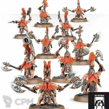 Описание картинки Fyreslayers Vulkite Berzerkers от 3Д-Печка по цене 1 200руб | Свободный Рынок Миниатюр - СРМ