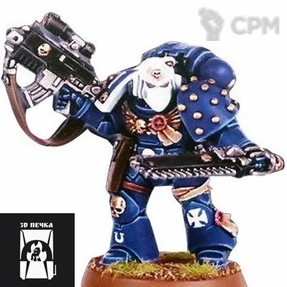 Описание картинки Veteran Space Marine (limited edition) 4E от 3Д-Печка по цене 250руб | Свободный Рынок Миниатюр - СРМ