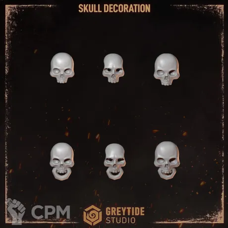 Описание картинки Skull decoration от Dr. Printicus по цене 75руб | Свободный Рынок Миниатюр - СРМ