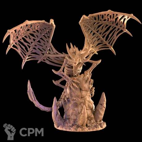 Описание картинки Skull Dragon от Орки с наГорки по цене 1 700руб | Свободный Рынок Миниатюр - СРМ