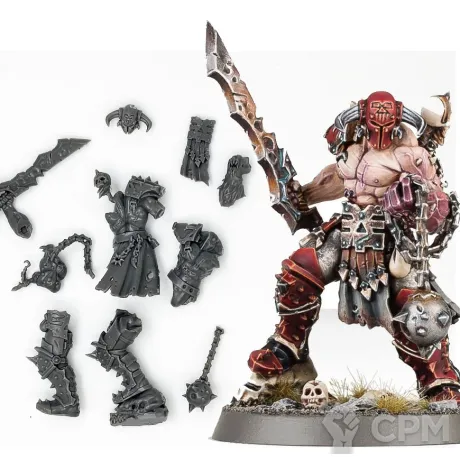 Описание картинки Slaughterpriest with Hackblade and Wrath-hammer от LooneShroomFoundry по цене 400руб | Свободный Рынок Миниатюр - СРМ