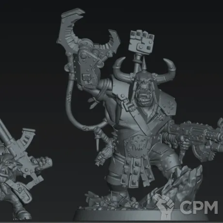 Описание картинки Warboss 2026 ИИ от koksee по цене 200руб | Свободный Рынок Миниатюр - СРМ