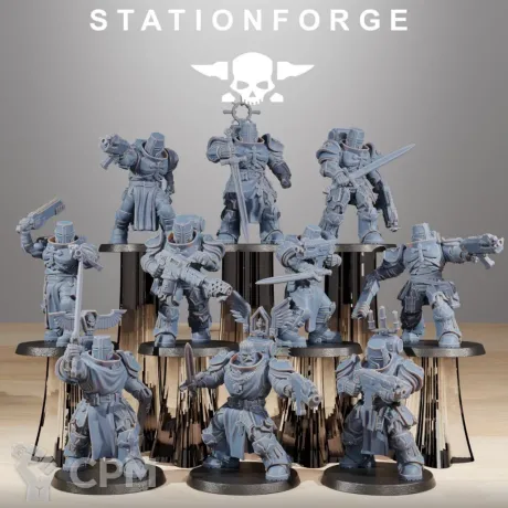 Описание картинки Darck Angels / Black Templers Assault Intercessor Squad / Intercessor Squad от MrMetalHorror по цене 1 000руб | Свободный Рынок Миниатюр - СРМ
