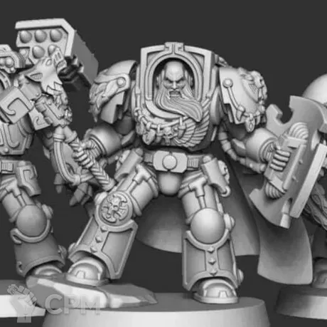 Описание картинки Wolf Guard Terminators / Terminator Squad от MrMetalHorror по цене 950руб | Свободный Рынок Миниатюр - СРМ