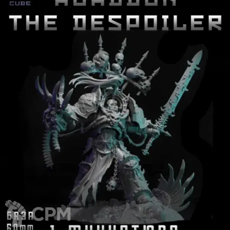 Описание картинки Abaddon The Despoiler от DREAMCUBE по цене 450руб | Свободный Рынок Миниатюр - СРМ