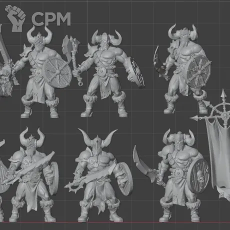 Описание картинки Darkoath Marauders от MrMetalHorror по цене 1 000руб | Свободный Рынок Миниатюр - СРМ